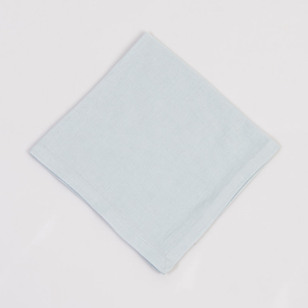 Sky cotton linen dinner napkins