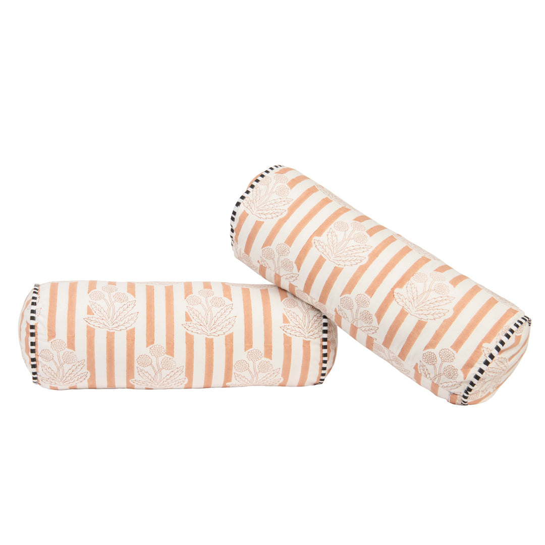 Terracotta Bolster Cover - Set of 2