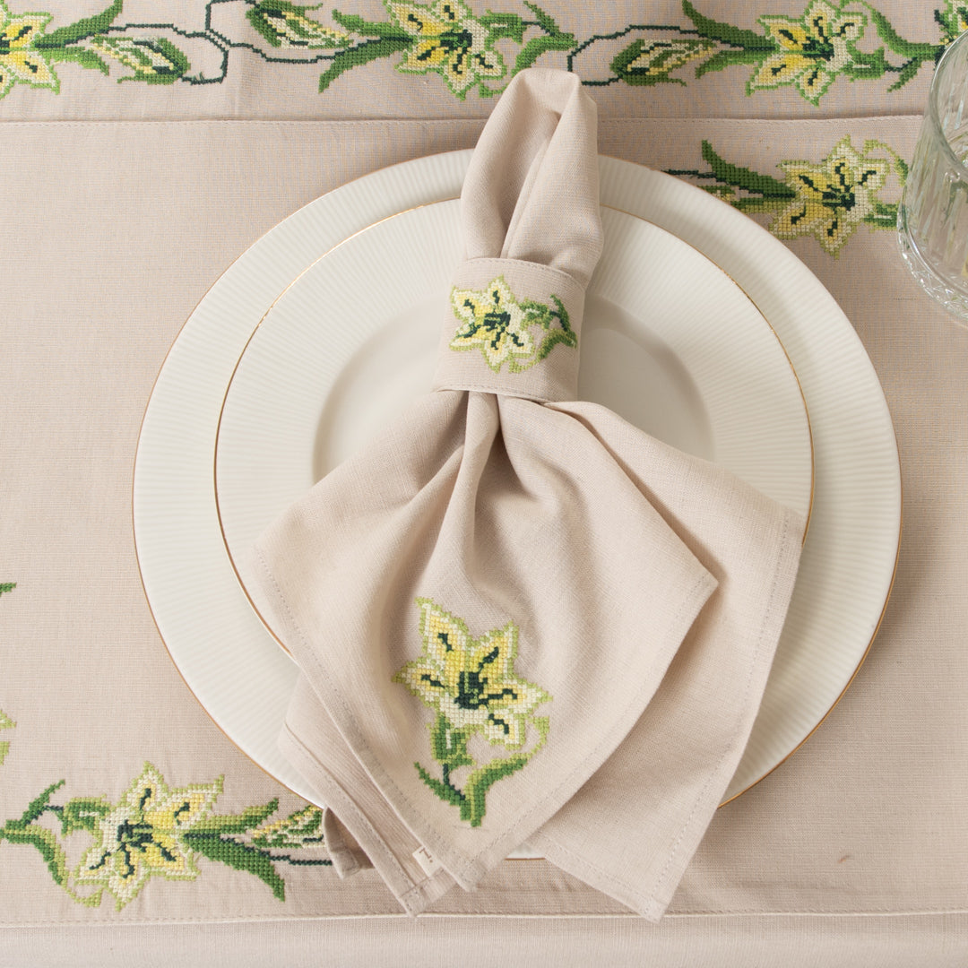 Ferndale Embroidered Table Linen Set