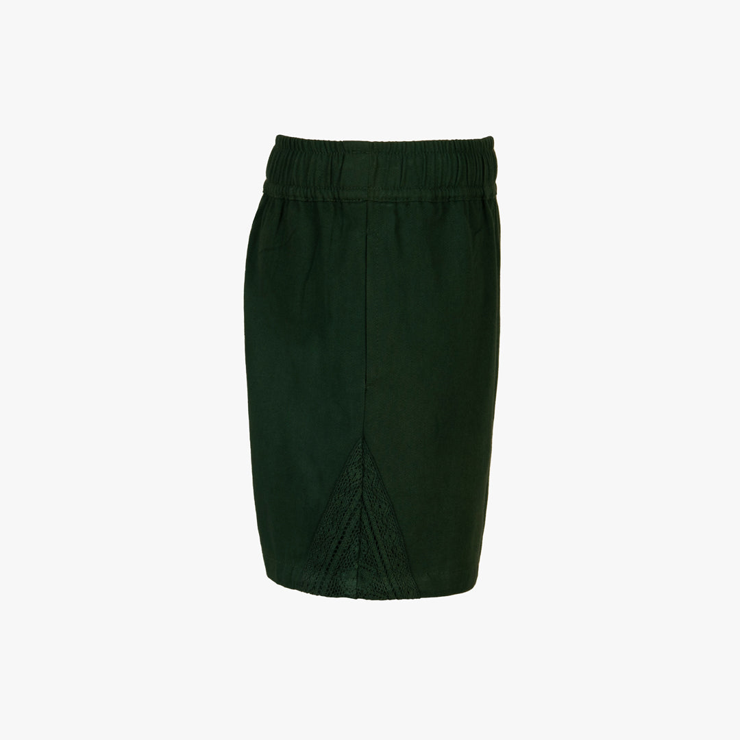 Green shorts side