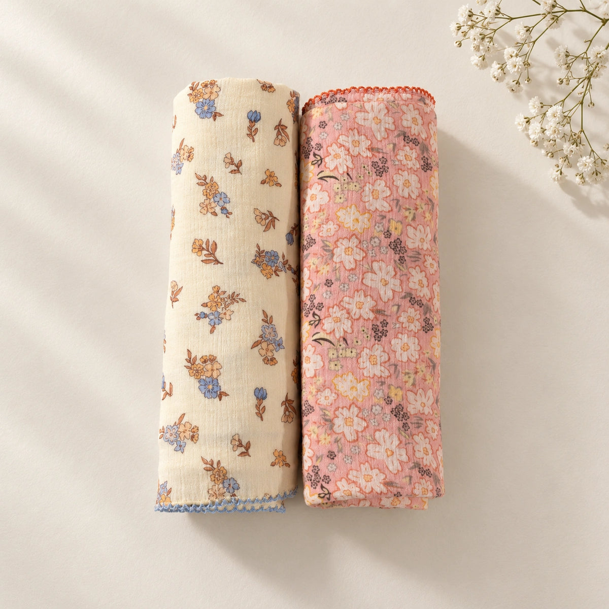 Bela Floral Double Cloth Swaddle