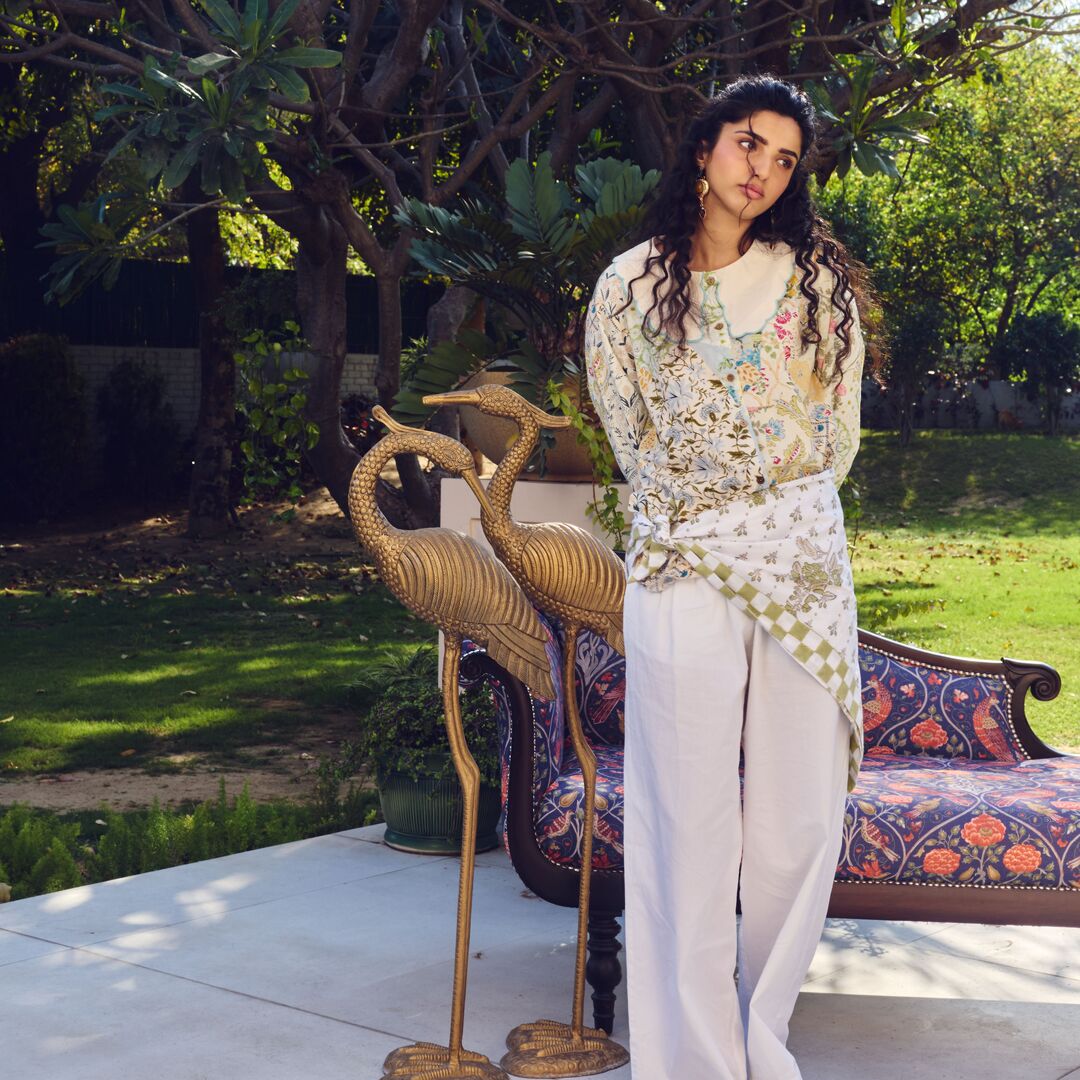 Pankti Printed Cambric Shirt