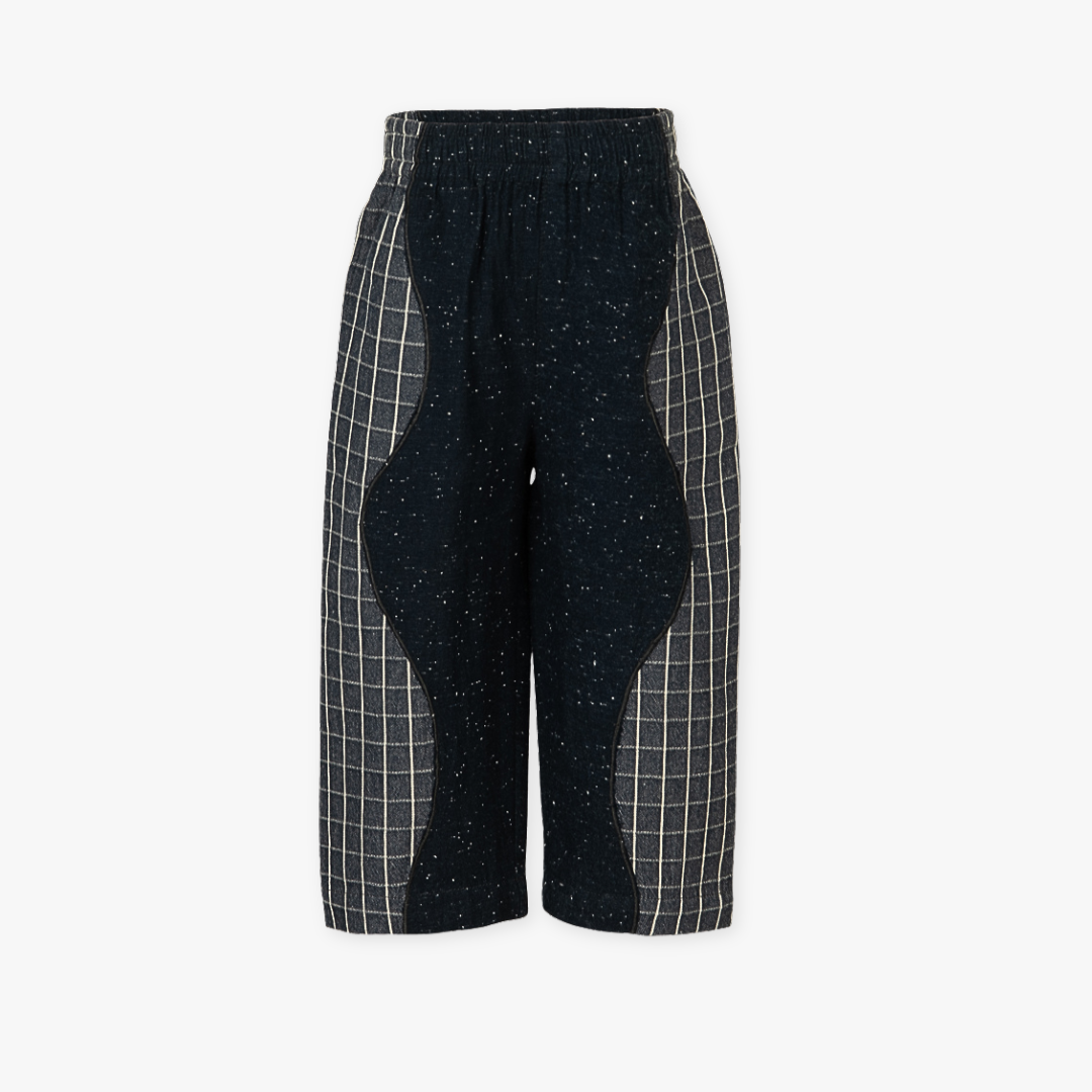 Tasi Cotton Two Tone Pants