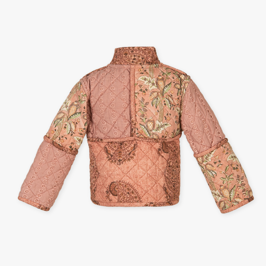 Prisha Cotton Patchwork Quilted Jacket