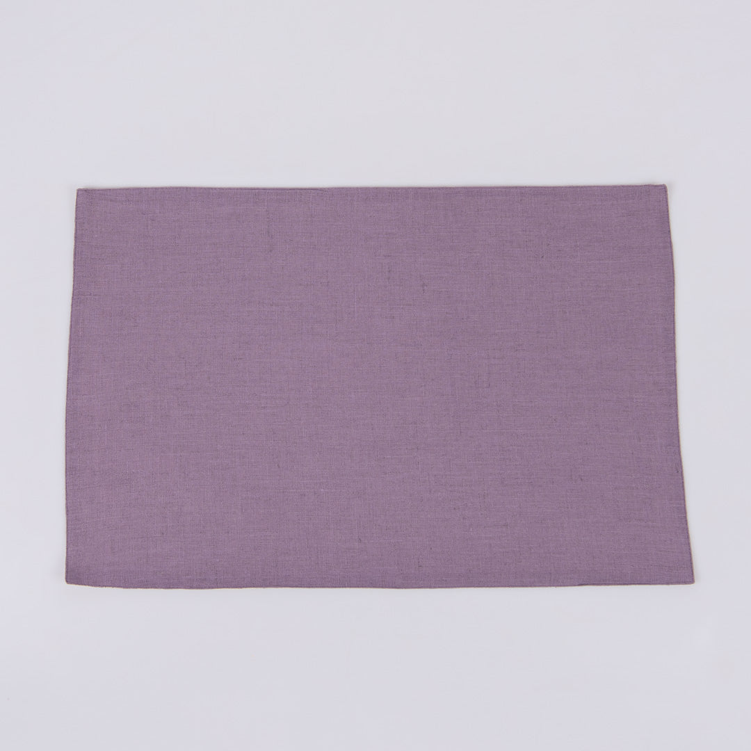 Amethyst smoke linen table mats