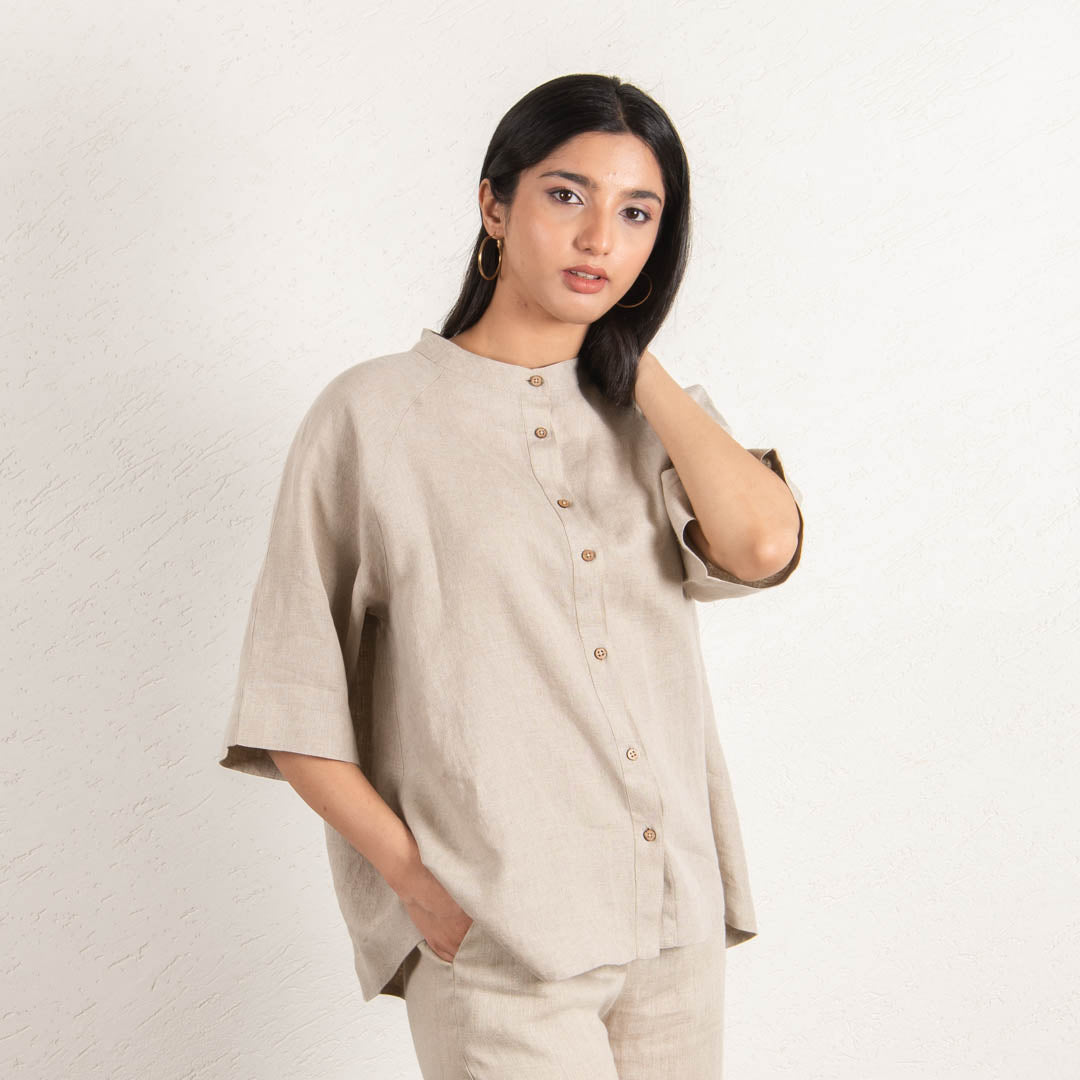 Linen top and pant co-ord set