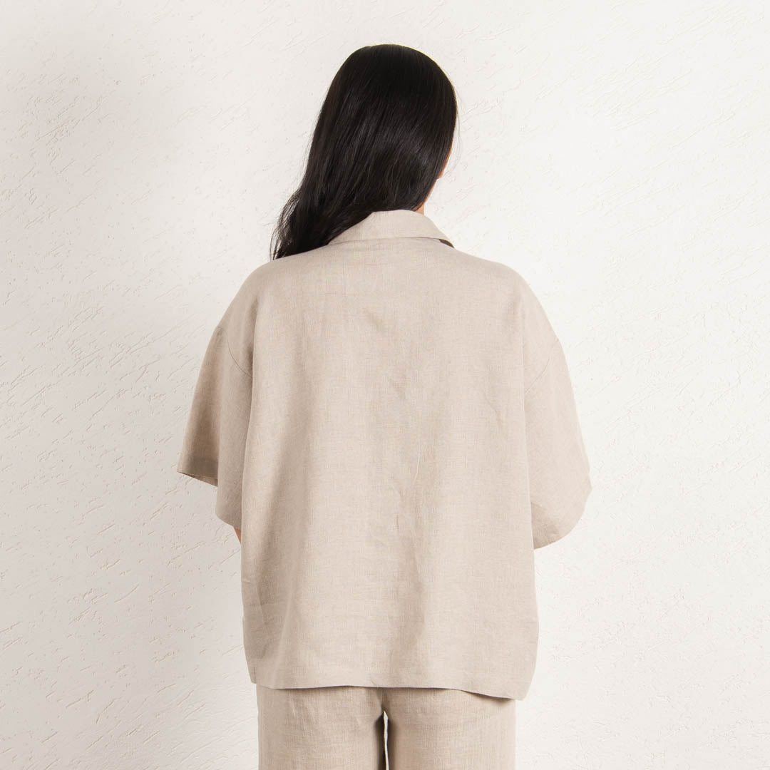 Boxy linen shirt