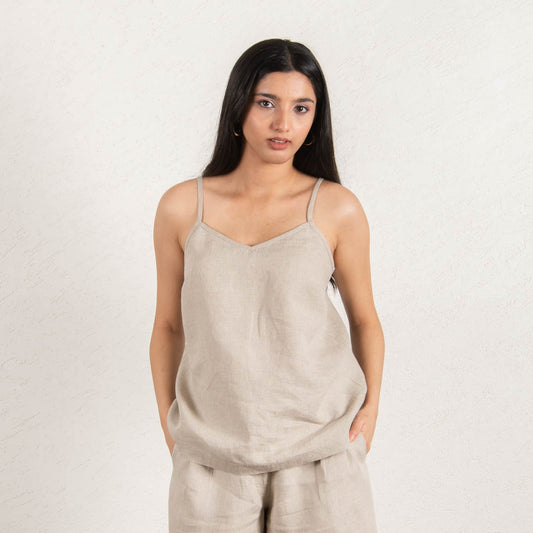 linen strap top