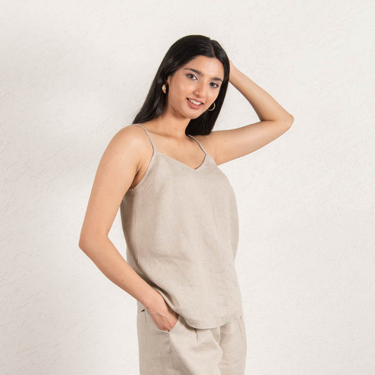 linen strap top