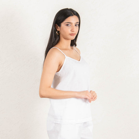 linen strap top