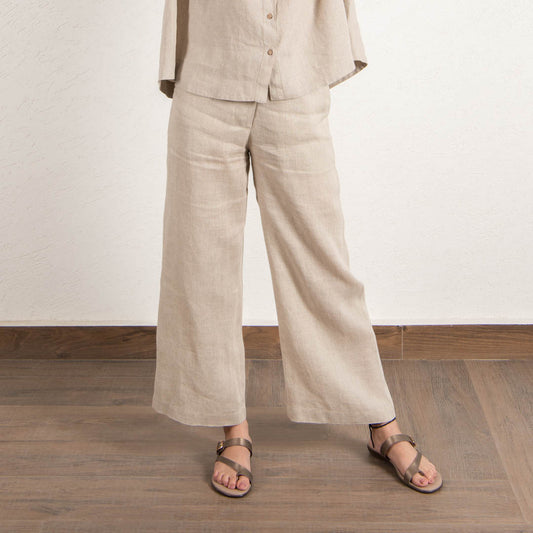 linen wide pant