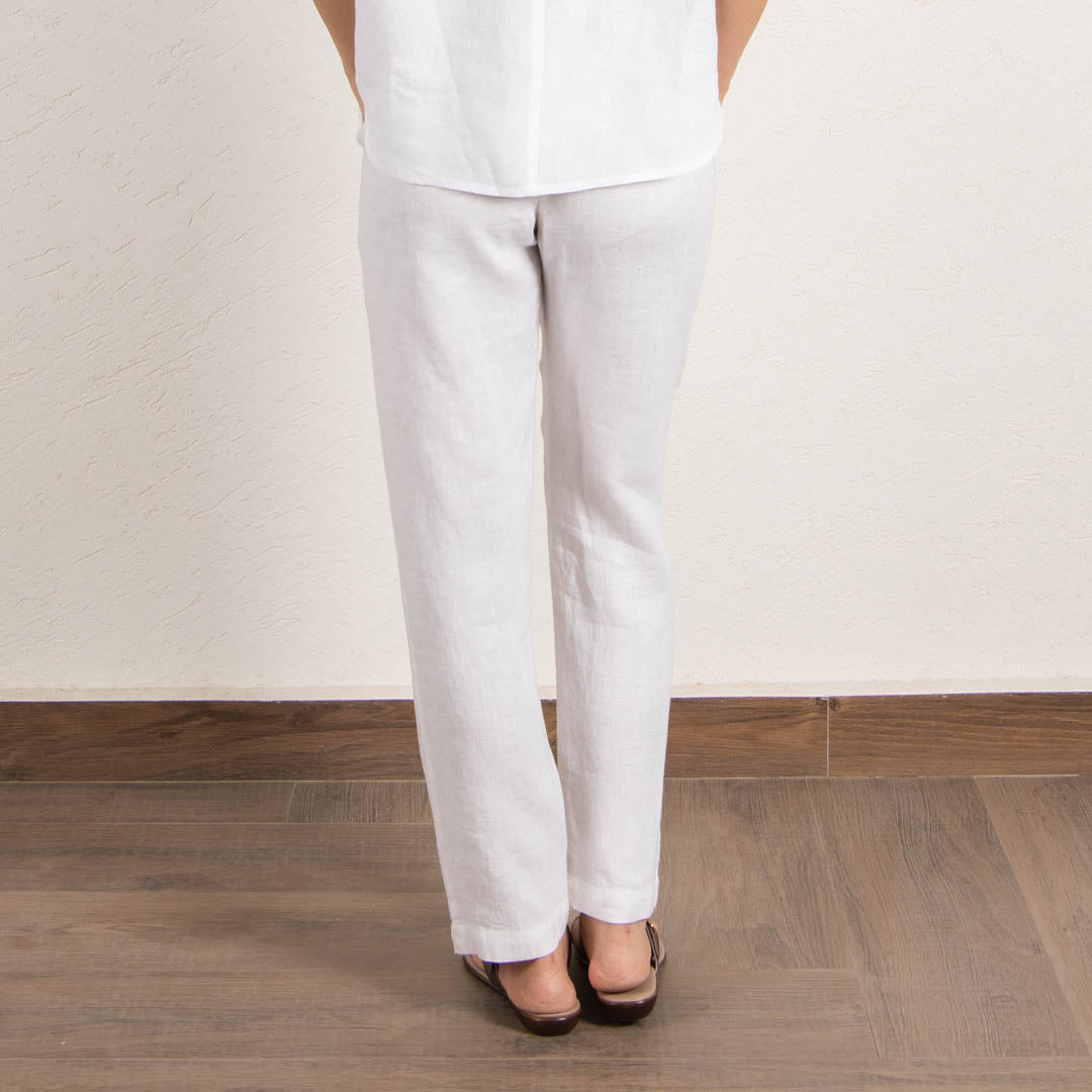 linen straight pant