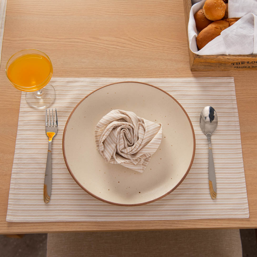 Linen Mat Edendale Cotton Linen Table Mats – Tabi