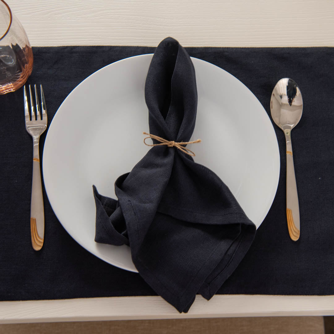 Storm cotton linen dinner napkins