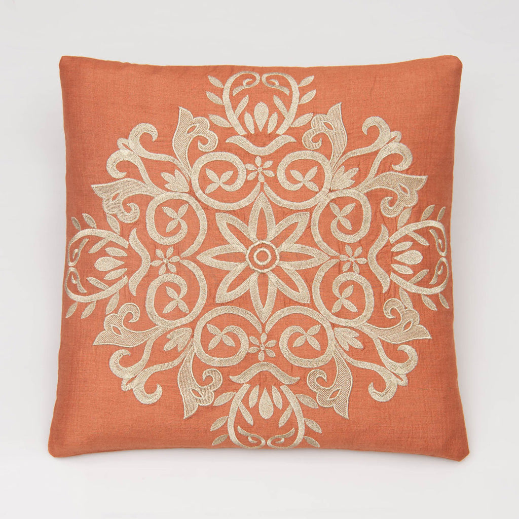 Munga silk cushion covers brick