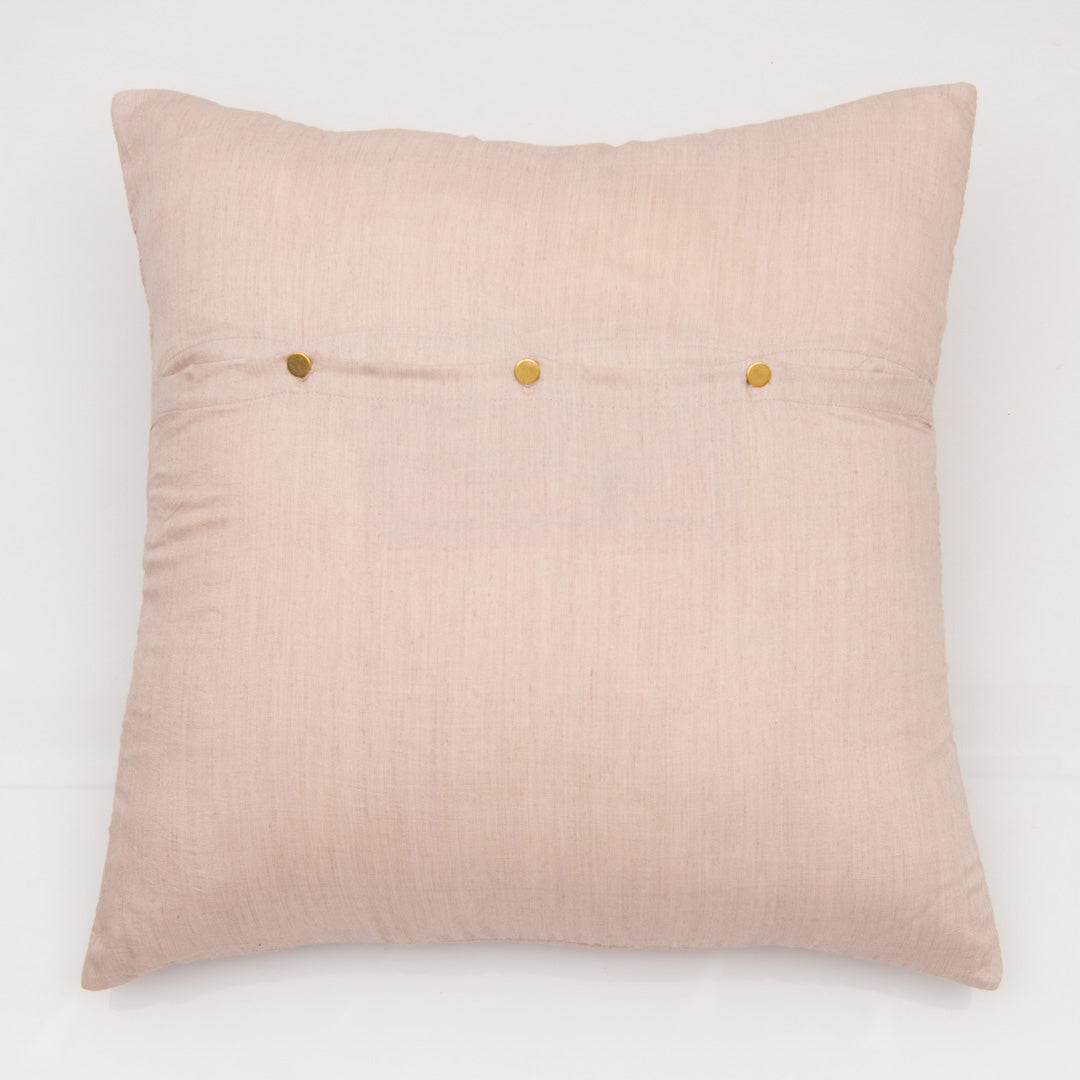 Embroidered Munga Silk Cushion Cover