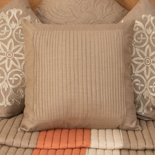 Munga silk cushion covers clay