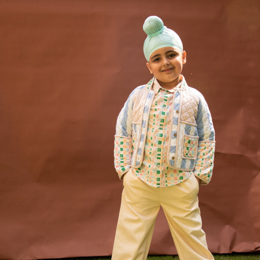 Nirvana Patchwork Cotton Quilted Jacket