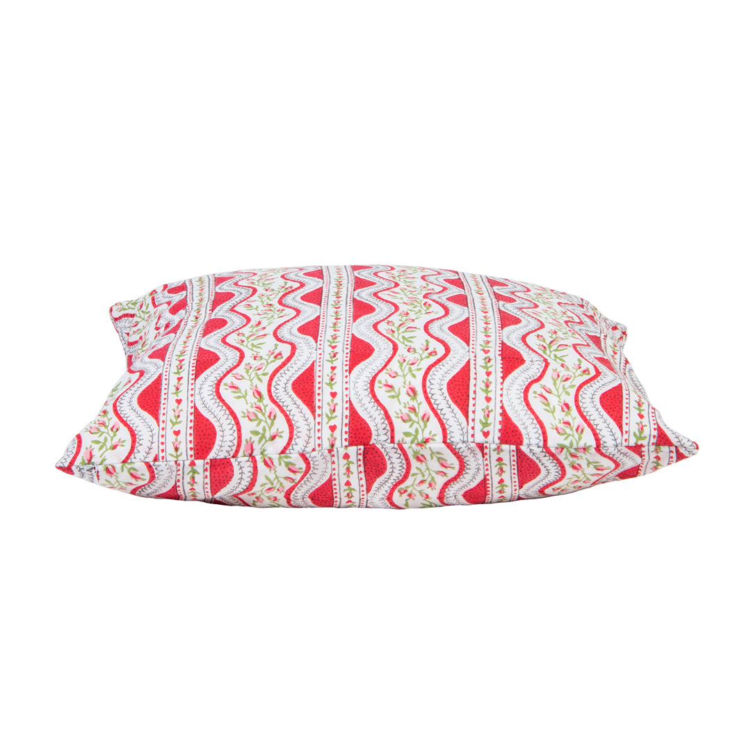Red Wave Cushion Cover - Set of 2