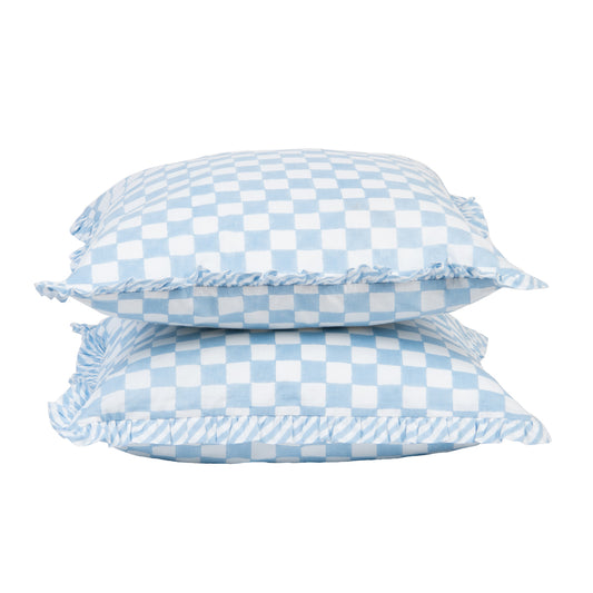 Ruffled Sky Cushion Cover - Set of 2