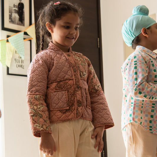 Prisha Cotton Patchwork Quilted Jacket