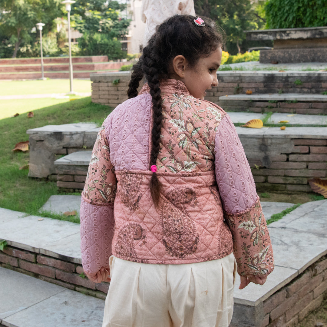 Prisha Cotton Patchwork Quilted Jacket