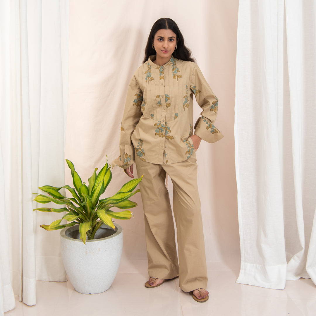 Shailee Cotton Poplin Shirt