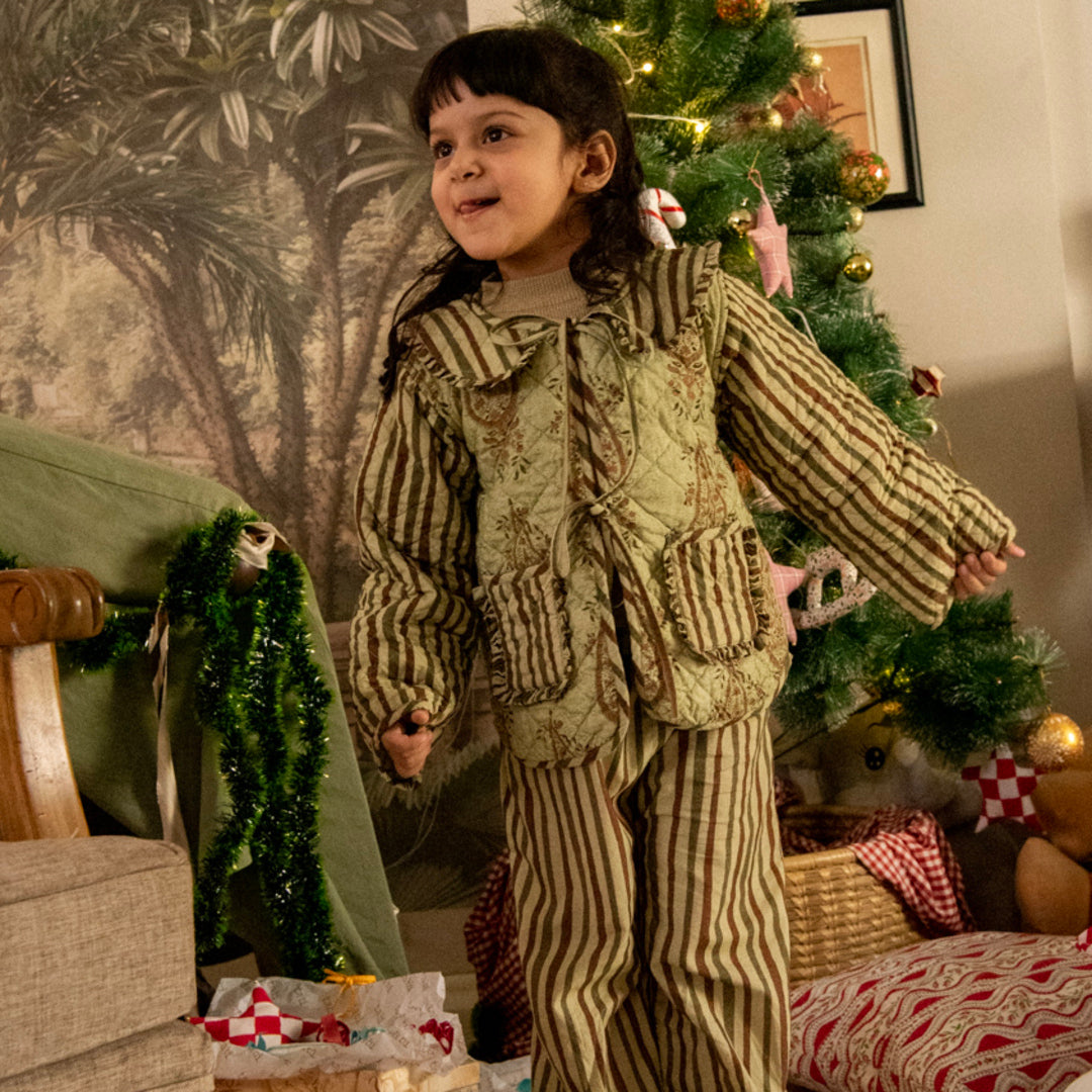 Eira Handblock printed Cotton Quilted Jacket