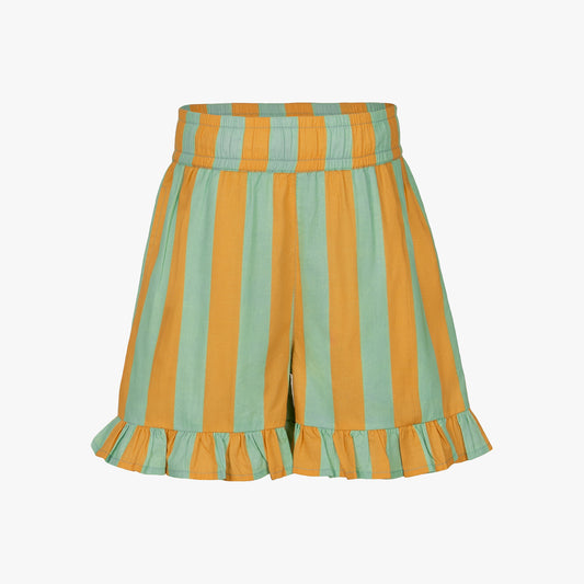 Raahika Stripe Frill Shorts