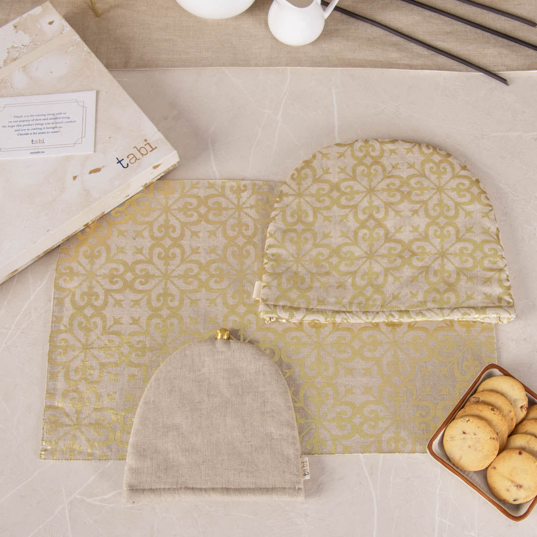 Wendon Linen Tea Cosy Natural Gift Set