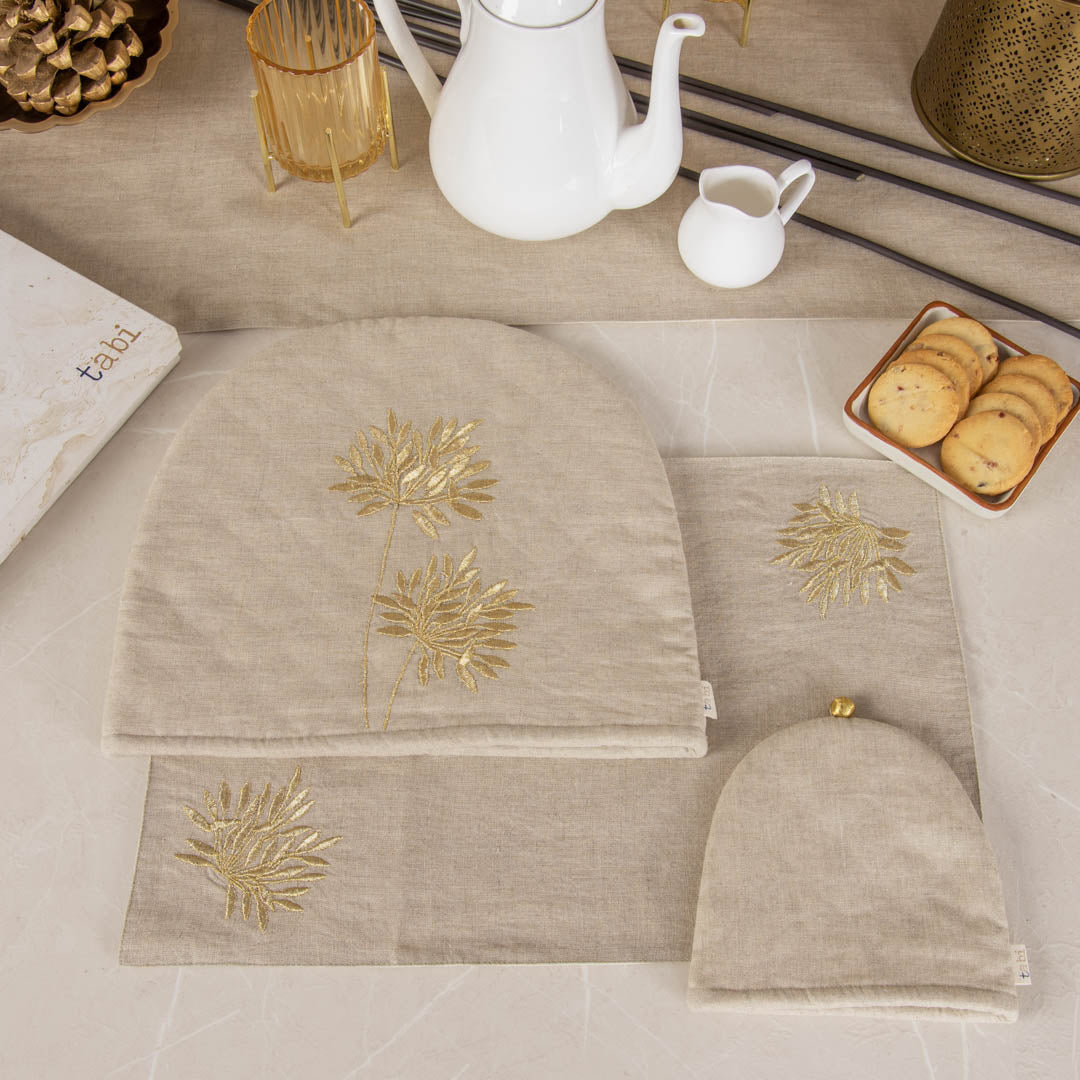 Glenham Linen Tea Cosy Natural Gift Set