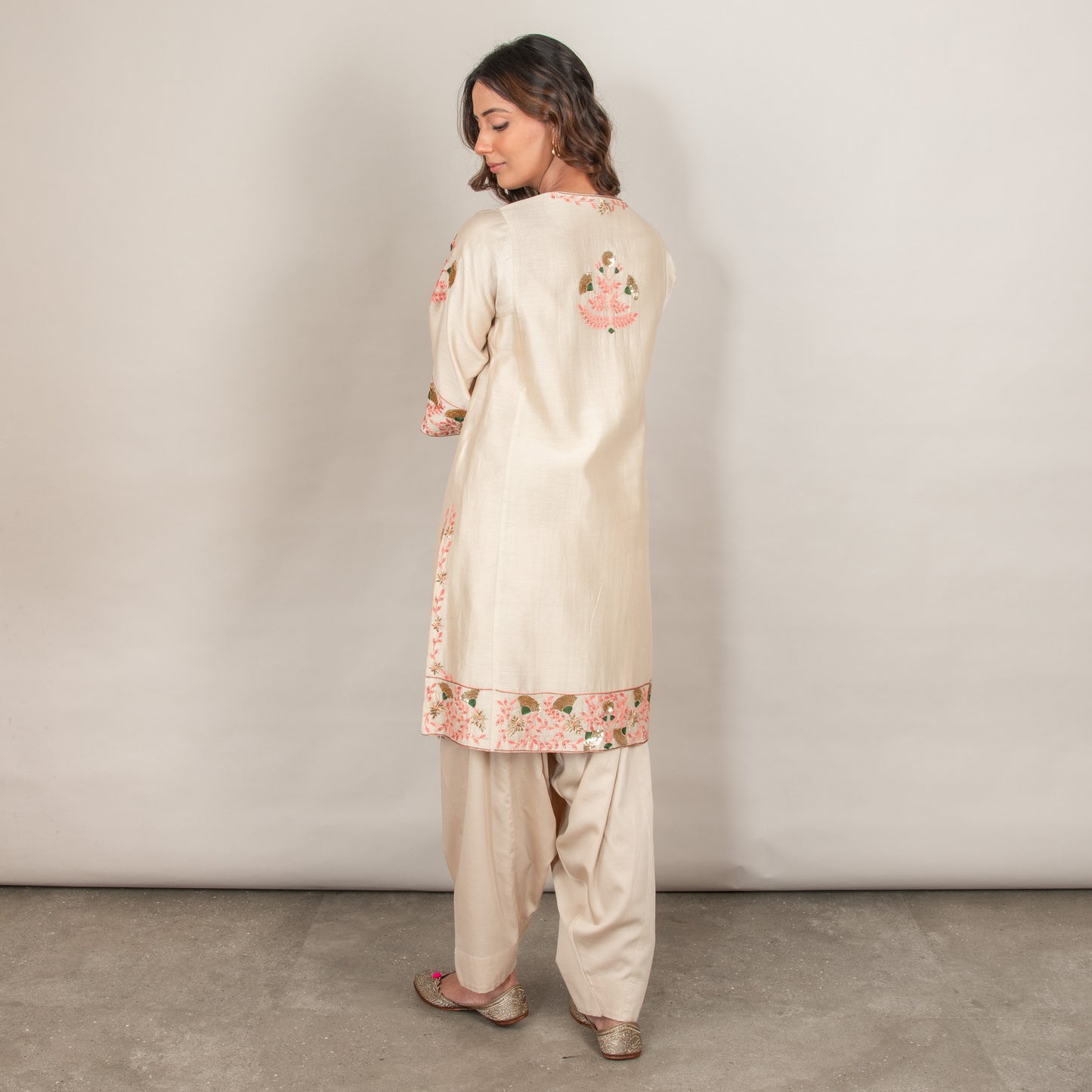 Ajara Silk Chanderi Kurta Set