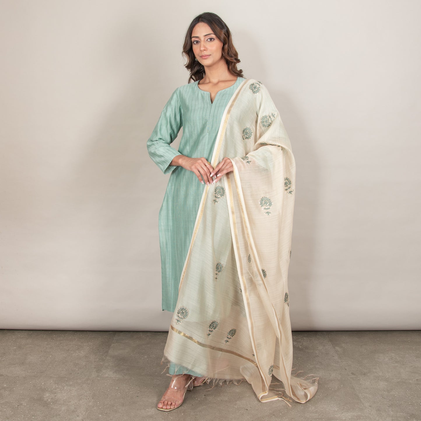 Ananta Silk Chanderi Kurta Set