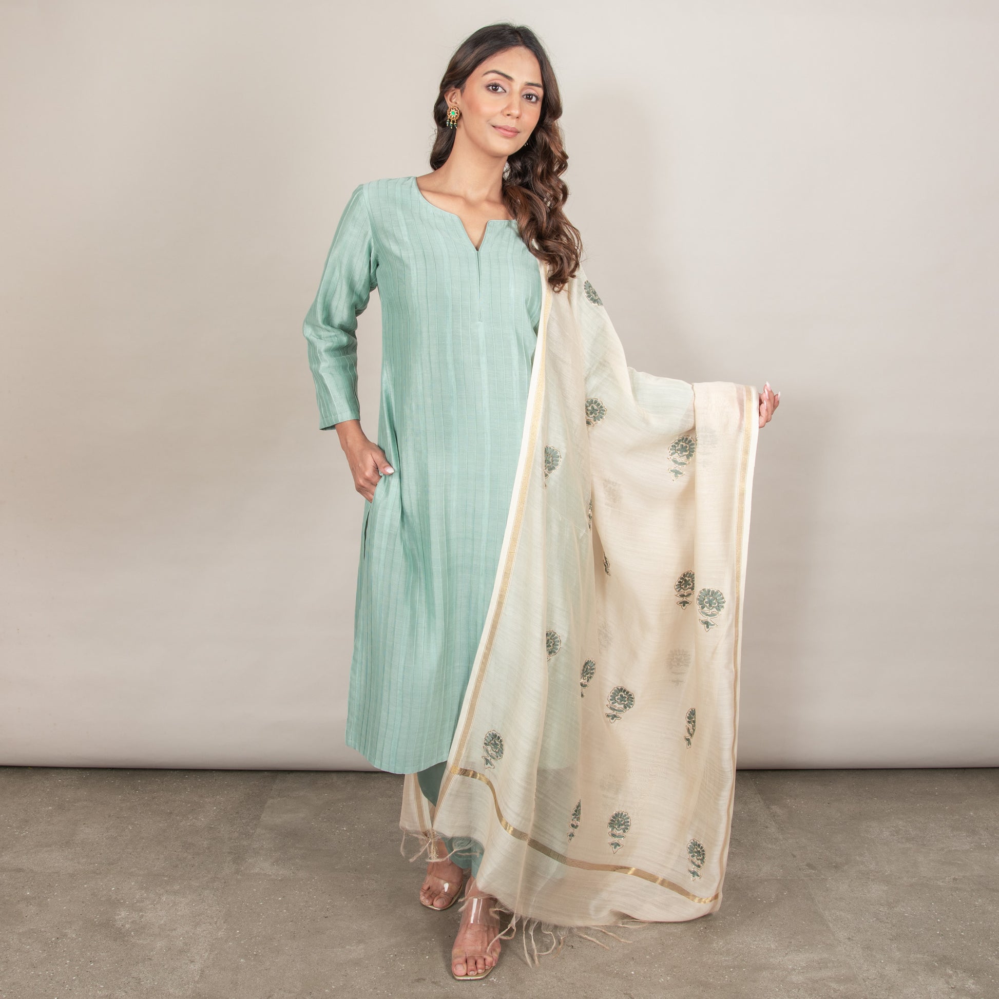 Ananta Silk Chanderi Kurta Set