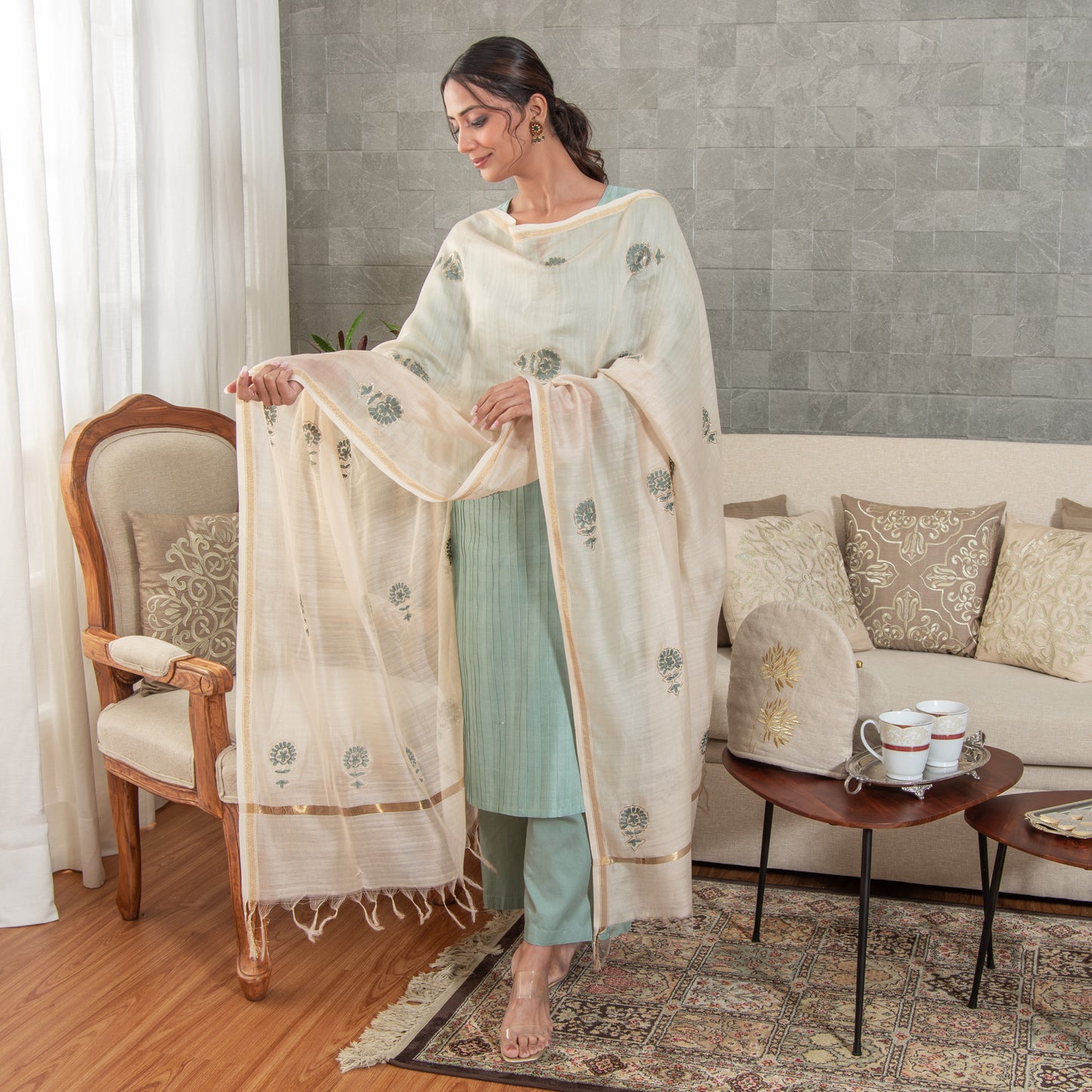 Ananta Silk Chanderi Kurta Set