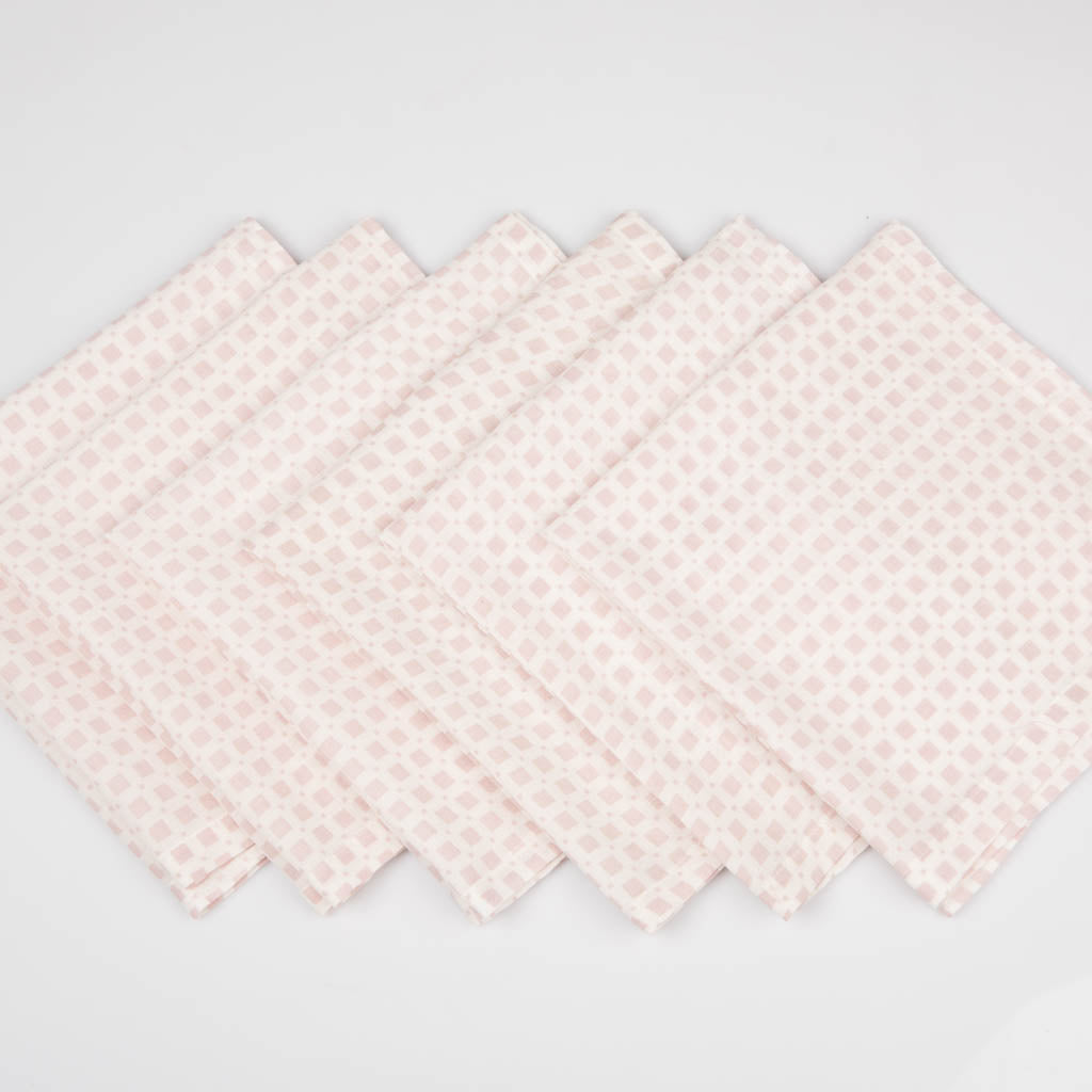 Taipei Napkins Rose Grid - Tabi