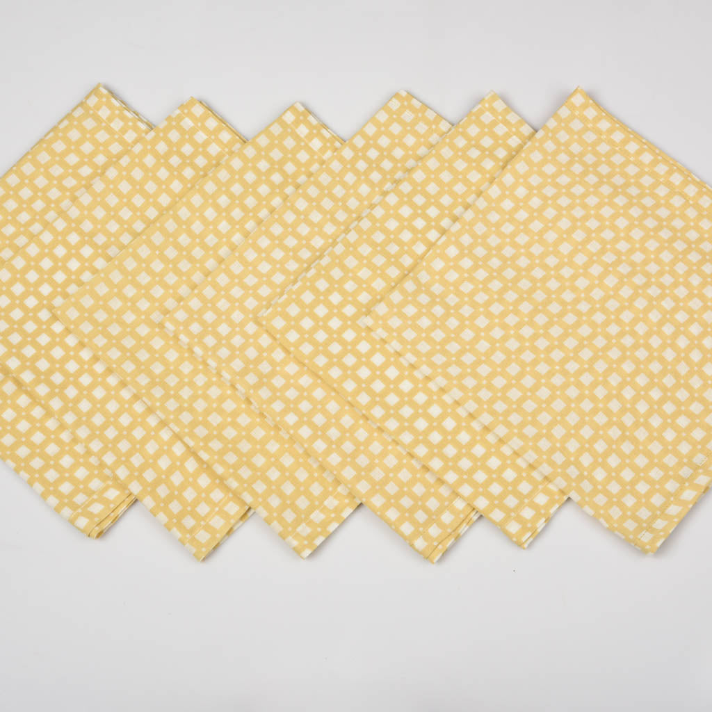 Taipei Napkins Banana Grid