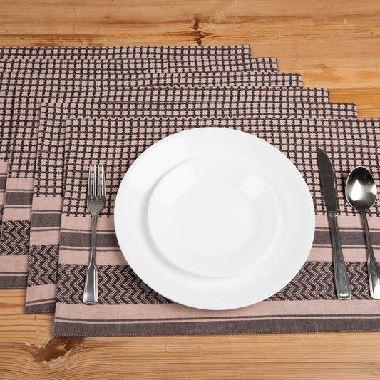 Toronto Table Mats Rose Black - Tabi