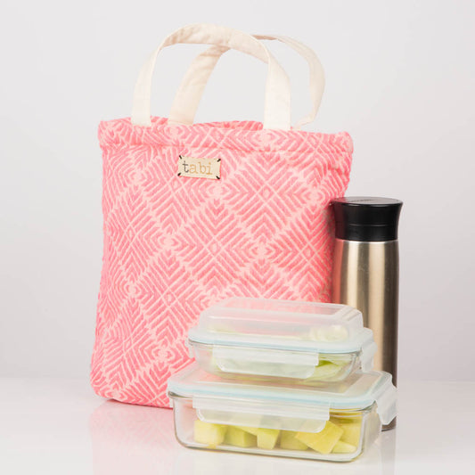 Jacquard lunch bag