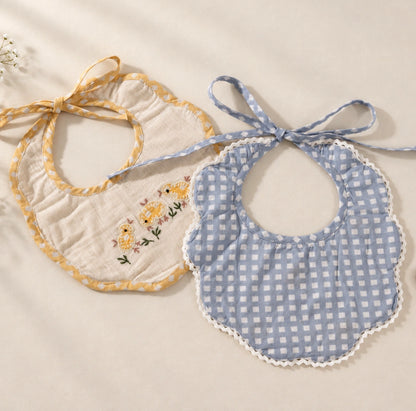 Prem Hand Embroidered Bib Set of 2