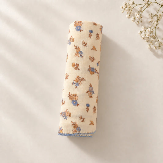 Bela Floral Double Cloth Swaddle