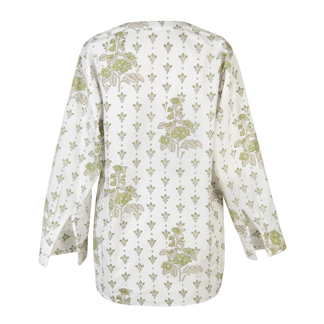 Chandrika Cotton Poplin Shirt Green