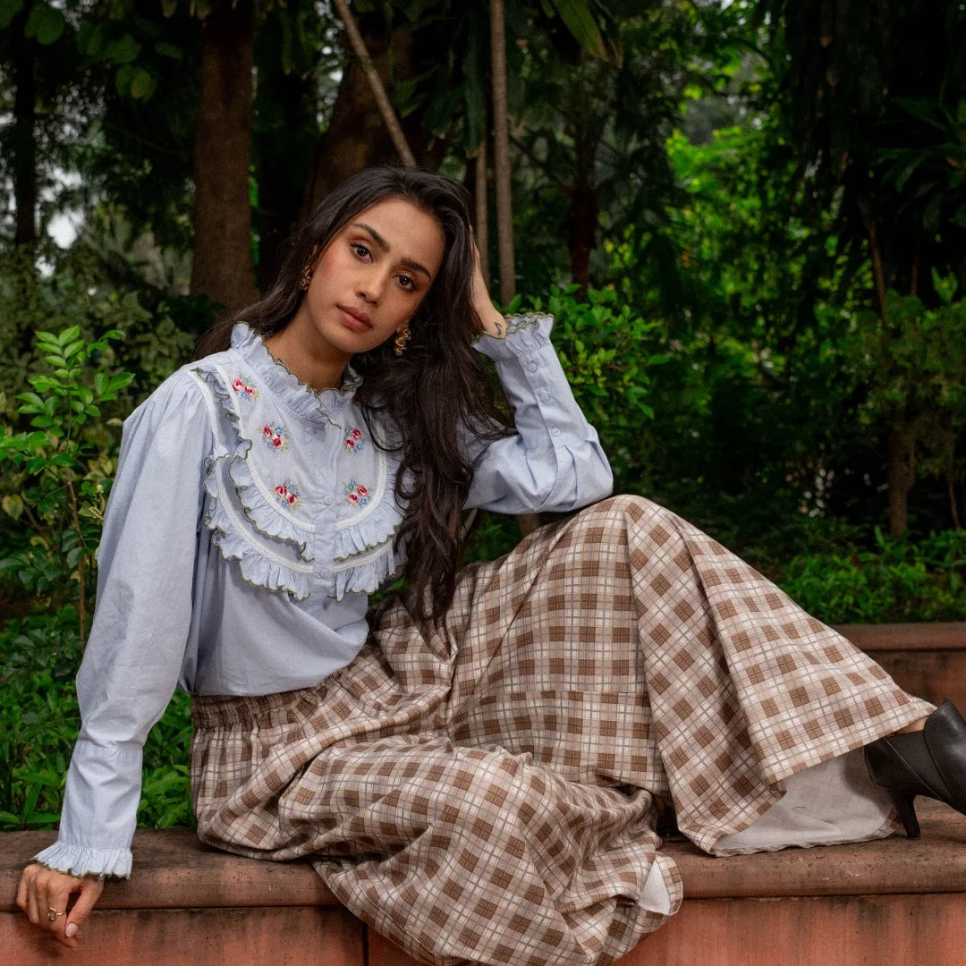 Dhanvi Cotton Twill Pants