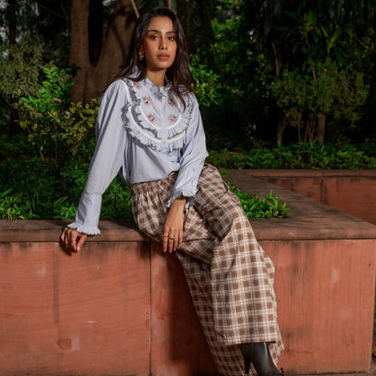 Dhanvi Cotton Twill Pants