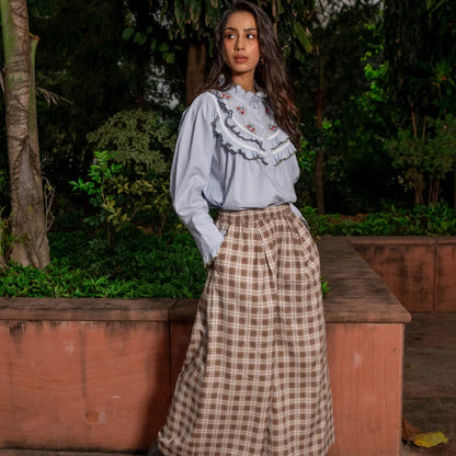 Dhanvi Cotton Twill Pants