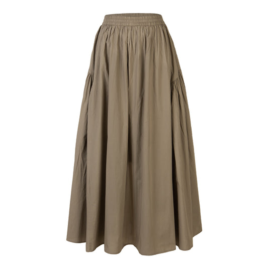 Beige skirt on a white background