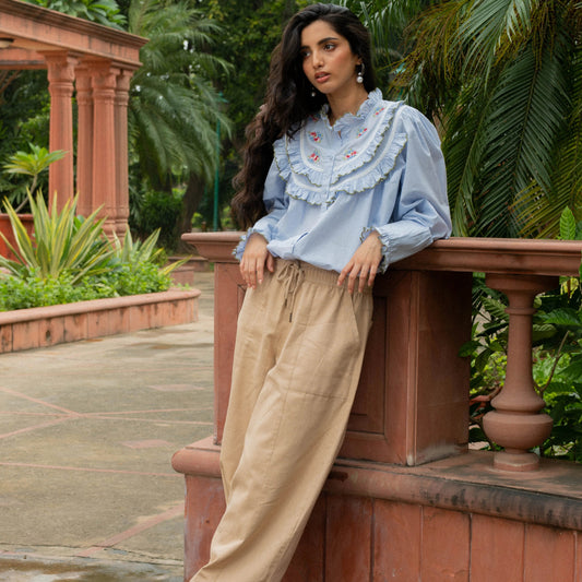 Hiral Cotton Barrel Pants