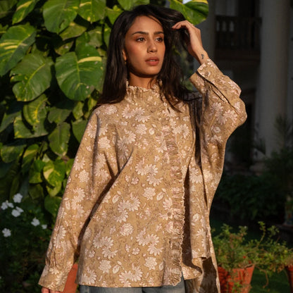 Inaya Cotton Printed Cambric Shirt
