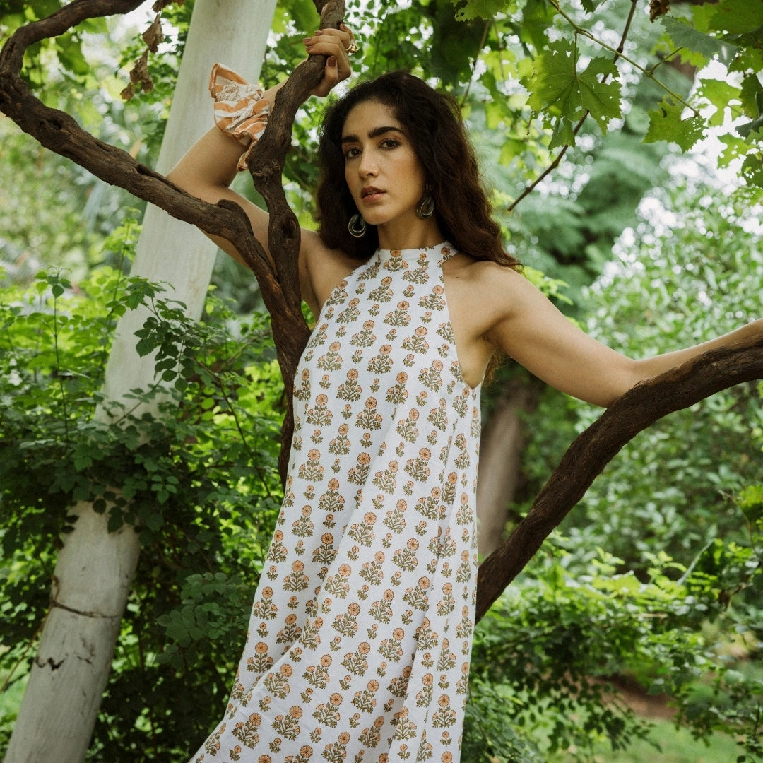 Lipsa Cotton Poplin Layered Dress