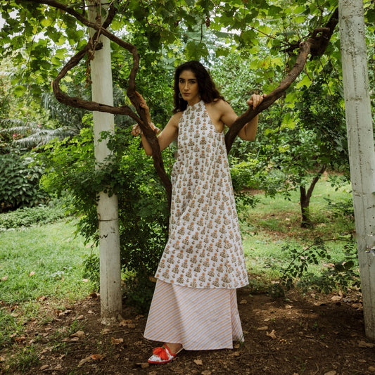 Lipsa Cotton Poplin Layered Dress
